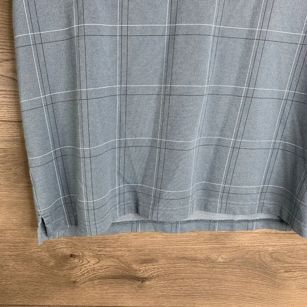 Van Heusen Polo Mens Size L Plaid Short Sleeve Shirts 1 Red & 1 Grey Lot Of 2 - Picture 4 of 15